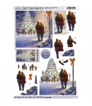 FEUILLE 3D BALADE SOUS LA NEIGE DCD616