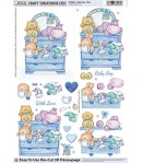 FEUILLE 3D JOUETS GARCON DCD645