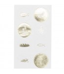 STICKERS RONDS MIX FETES CHRETIENNES