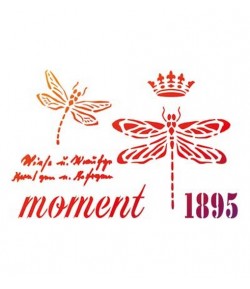 POCHOIR A4 LIBELLULE