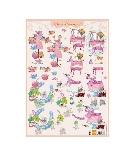 FEUILLE 3D SWEET SUMMER EWK1203