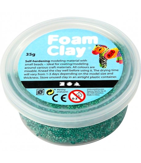 PATE A MODELER FOAM CLAY VERT FONCÉ- 35 G