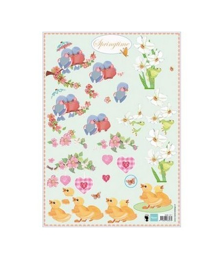 FEUILLE 3D SPRINGTIME EWK1211
