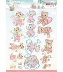FEUILLE 3D WELCOME BABY - CD11325