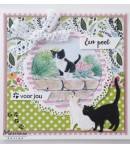 FEUILLE CHATS - IT608 - MARIANNE DESIGN