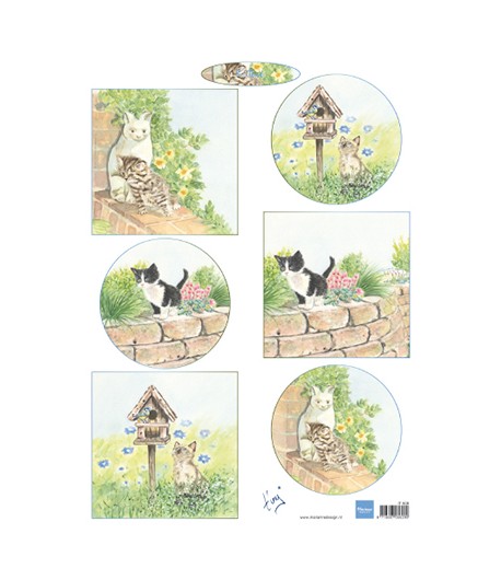 FEUILLE CHATS - IT608 - MARIANNE DESIGN