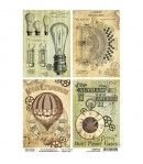 PAPIER DE RIZ JULES VERNE CARDS 21 X 29.7CM CBRP045