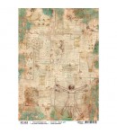 PAPIER DE RIZ I CODICI 22 X 32CM CBR037