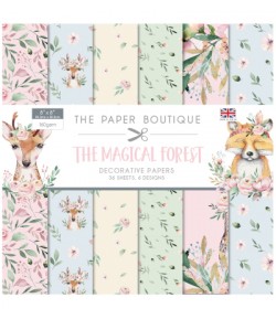 BLOC 36 FEUILLES 20 X 20  CM - THE MAGICAL FOREST