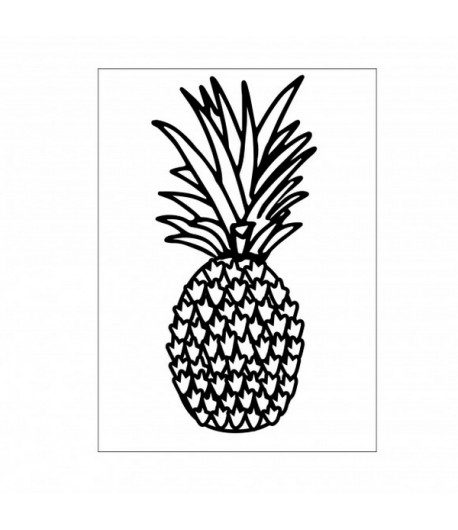 PLAQUE DE GAUFRAGE ANANAS