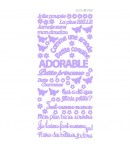 STICKERS FILLE LILAS