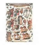 FEUILLE 3D ANGES VINTAGE