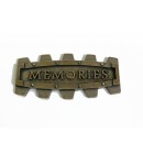 PLAQUE MEMORIES EN MÉTAL - 5 X 2.5 CM - MITFORM 906