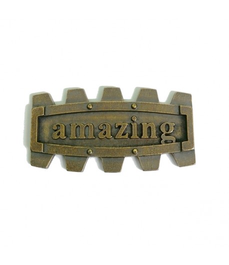 PLAQUE AMAZING EN MÉTAL - 4.5 X 2.5 CM - MITFORM 904