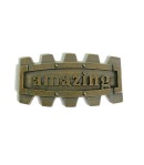 PLAQUE AMAZING EN MÉTAL - 4.5 X 2.5 CM - MITFORM 904