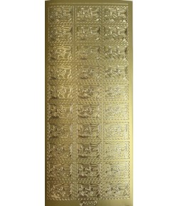 STICKERS TIMBRES BÉBÉ  - OR