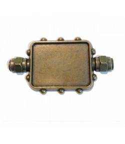 PLAQUE EN MÉTAL - 5.5 X 2.5 CM - MITFORM 910