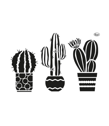POCHOIR A4 CACTUS