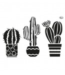 POCHOIR A4 CACTUS