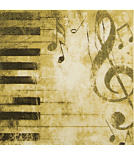 SERVIETTE MUSIQUE