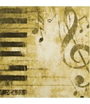 SERVIETTE MUSIQUE