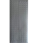 STICKERS BORDURE ELEPHANTS  - ARGENT