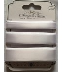 RUBANS SATIN BLANC 3X3M