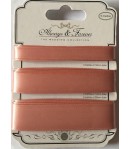 RUBANS SATIN VIEUX ROSE 3X3M