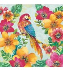 SERVIETTE PERROQUET TROPICAL