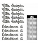 STICKERS BIENVENUE ARGENT