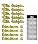 STICKERS BIENVENUE OR