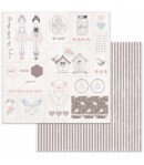 BLOC 6 FEUILLES PINK SOUL 30.5 X 30.5 CM