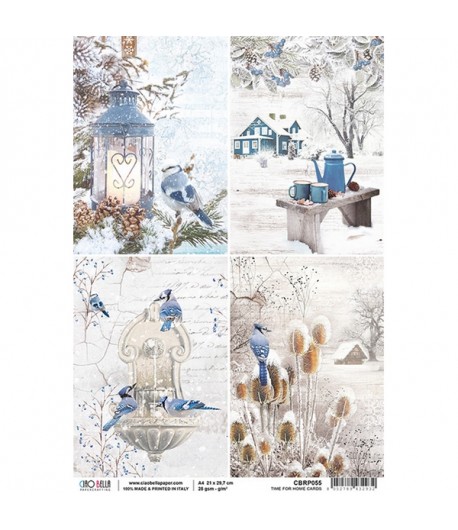 PAPIER DE RIZ TIME FOR HOME CARDS 21 X 29.7CM CBRP055