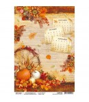 PAPIER DE RIZ THE SOUND OF AUTUMN 21 X 29.7CM CBRP057