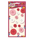 BOUTONS ROSES/BLANCS X 15 - BLP004
