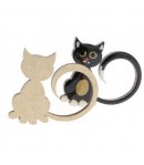 SUJET BOIS CHAT LONGUE QUEUE 4X3.5CM