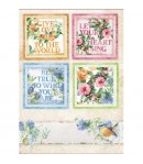 PAPIER DE RIZ A4 CARTES FLEURS 21 X 29.7 DFSA4418