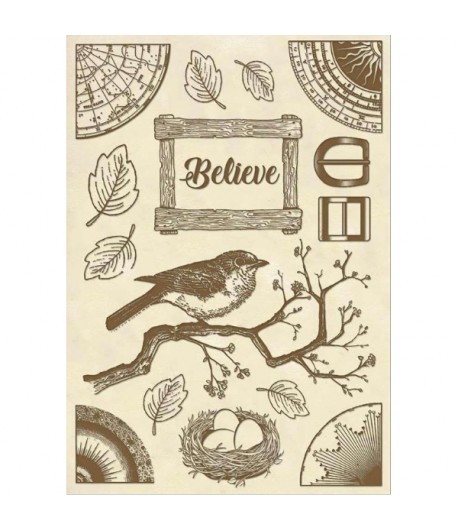 FORMES BOIS COSMOS BIRD A5 KLSP058