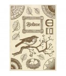 FORMES BOIS COSMOS BIRD A5 KLSP058