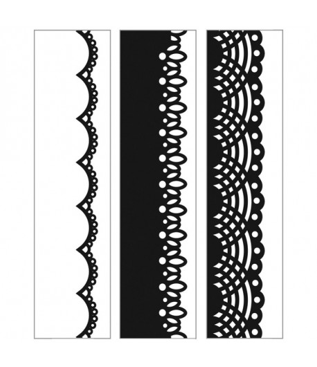 PLAQUE DE GAUFRAGE 3 BANDES