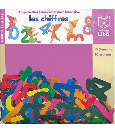 SACHET 150 GOMMETTES  LES CHIFFRES