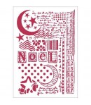 POCHOIR NOEL 21X29.7CM KSG434 STAMPERIA