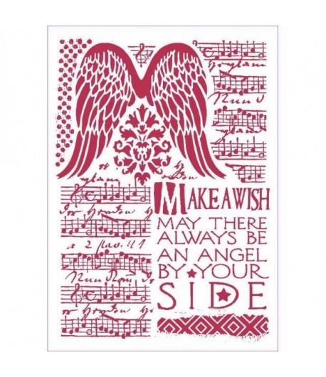 POCHOIR MAKE A WISH 21X29.7CM KSG435 STAMPERIA