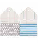 POCHETTES TAGS FESTONNÉES X 6