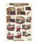 FEUILLE 3D PETIT TRAIN VINTAGE