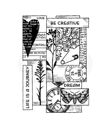 TAMPON CLEAR LAYERED COLAGE