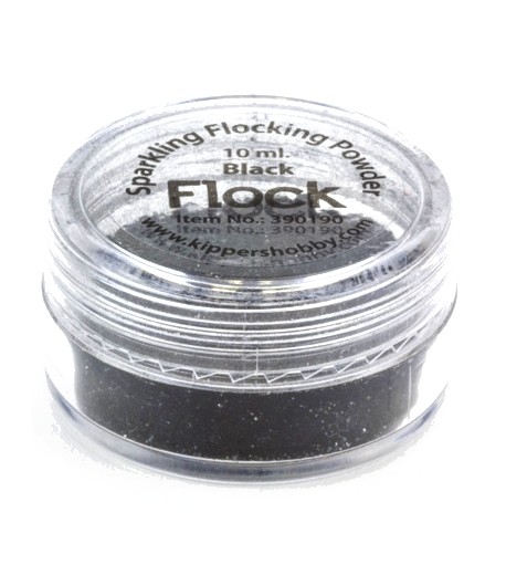 POUDRE FLOCK NOIR GLITTER - 10 ML