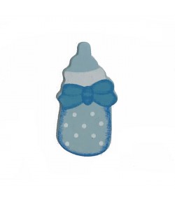 BIBERON BLEU EN BOIS