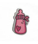 BIBERON ROSE EN BOIS