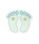 PIEDS BÉBÉ BLEU EN BOIS
